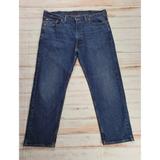 Levi's Jeans | Levis 505 Jeans Mens 42x30 Blue Straight Leg Casual Denim Bottoms Dark Wash | Color: Blue | Size: 42