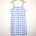 J. Crew Dresses | J.Crew Women’s Blue White Flannel Button Down Dress 0 L37-16 | Color: Blue/White | Size: 0