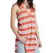 Free People Tops | Free People Ms Size Small Cherry Red Combo Loui Striped Tunic Tank Top | Color: Gray/Red | Size: S