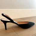 J. Crew Shoes | J Crew Sling Back Black Heels Size 9. Never Worn. Small Heel. | Color: Black | Size: 9