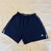 Adidas Shorts | Adidas Women's Blue And White Side Stripe Athletic Shorts Size Medium | Color: Blue/White | Size: M