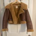 Anthropologie Jackets & Coats | Cropped Bomber Jacket. | Color: Brown/Tan | Size: M