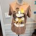 Disney Tops | Euc Disney Parks Mickey Mouse Women's Sz M Tshirt 100% Cotton | Color: Black/Tan | Size: M