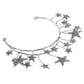 3pcs Pentagram Headband Princess Crown Bridal Headpieces for Wedding Glitter Crown Bridal Crystal Star Headband Girls Headbands Bridal Crown Banquet Flash Hair Piece Alloy White