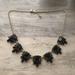 J. Crew Jewelry | J. Crew Black Gem Statement Necklace In Gold Tone | Color: Black/Gold | Size: Os