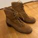 Madewell Shoes | Euc Madewell Julien Lace-Up Lug Sole Suede Booties Size 8.5 | Color: Brown/Tan | Size: 8.5