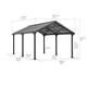 Sunjoy Stahl Carport EIGER in Grau - 610cm x 367cm