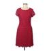 Laundry by Shelli Segal Casual Dress - Sheath: Burgundy Damask Dresses - Women's Size 6