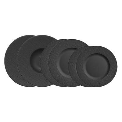 Villeroy & Boch Manufacture Rock Teller-Set 6er Set schwarz Image