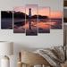 Design Art South Carolina Hunting Island Serene Beauty II - South Carolina Metal Wall Art Set Metal in White | 32 H x 60 W in | Wayfair