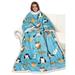 Catalonia Wearable Blanket w/ Sleeves Arms, Super Warm Large Fleece Plush Wrap Robe Blanket for Adult Microfiber/Fleece/Microfiber/Fleece | Wayfair