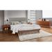 Haaken Furniture Careli Solid Wood Low Profile Platform Bed Headboard Wood & /Upholstered/Polyester in Brown | Queen | Wayfair DNLI-4520