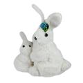 Northlight Seasonal Easter Rabbit Figurines & Collectibles, Polyester in White | 10 H x 8 W x 4 D in | Wayfair NORTHLIGHT JA14480