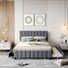 Everly Quinn Arriah Queen Storage Platform Bed Upholstered/Velvet in Gray | 45.8 H x 64.8 W x 84.6 D in | Wayfair 543B7F2ABF3A4057842CBA2C6474AFA9