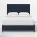 Red Barrel Studio® Winry Upholstered Standard Bed Metal in Black | Queen | Wayfair ADF6E3E6F7D84E1EB05D655D18178423