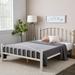 Winston Porter Metal Slat Headboard Bed Metal in White | 41 H x 55.6 W x 78.5 D in | Wayfair E2531A33246549398E90C1B4FB0A04A9