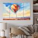 Red Barrel Studio® Colorful Hot Air Ballon Impressionistic On Metal 4 Pieces Print Metal in Blue/Red | Wayfair F8DA5A96E93D4AF392ED06B46B2FA185