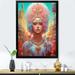 Winston Porter Glorious Goddess In Psychedelic Pastels On Canvas Print Metal in Blue/Pink/Yellow | 32 H x 24 W x 1 D in | Wayfair