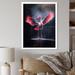 Bay Isle Home™ Majestic Pink Flamingo Spreading Its Wings I Plastic in Red/White | 44 H x 34 W x 1.5 D in | Wayfair