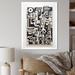 Wrought Studio™ Urban Vision Abstract Black & White - Modern Geometric Wall Art Prints Metal in Black/White | 40 H x 30 W x 1.5 D in | Wayfair