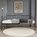 Winston Porter Ohlin Twin Steel Daybed Metal in Black | 41.34 H x 42.52 W x 79.13 D in | Wayfair 0111D0A6B7624A77B754AFD8CC94696F