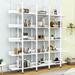 17 Stories Alsmith 5-Tier Open Bookshelf w/ Metal Frame for Home Office in White | 71 H x 71 W x 12 D in | Wayfair F5C02ED9414C4270BB6C2E8DA0C007DD