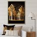 Ebern Designs Abstract Golden Forest On Canvas Print Plastic in Black/Green | 44 H x 34 W x 1.5 D in | Wayfair 8FEB61B35FB04071905007FE6F7F69D3