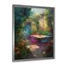 Winston Porter Cozy Table In The Forest Cottage On Canvas Print Plastic in Green | 44 H x 34 W x 1.5 D in | Wayfair