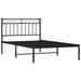 Winston Porter Buhs Steel Open-Frame Bed in Black | 35.8 H x 41.3 W x 81.5 D in | Wayfair EF69E2F5733D4AAA9D6381CE85141E46