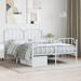 Charlton Home® Chuan Steel Open-Frame Bed in White | 40.2 H x 61.4 W x 81.5 D in | Wayfair DF4D3611E5B34759967A5763B72FF92C