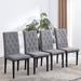 Red Barrel Studio® Comagna Tufted Fabric Side Chair Dining Chair in Black/Gray | Wayfair E671F42B634B4E418589913DBC5E611A