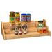Loon Peak® Spice Rack Kitchen Cabinet Organizer- 3 Tier Bamboo Expandable Display Shelf in Yellow | Wayfair BE104F9423714AA3870185573795728D