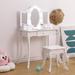 Harriet Bee Ileane Vanity Wood in White | 39 H x 13.4 W x 27.6 D in | Wayfair 0249E0E61EBF4C3B92EE676C05E548A5