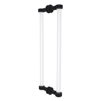 Allied Brass Clearview Collection 12 Inch Back to Back Shower Door Pull with Grooved Accents