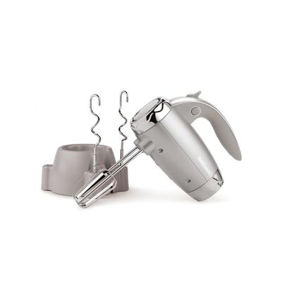 BETTY CROCKER Hand Mixer with Stand, Silver