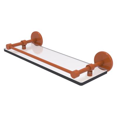 Allied Brass 16 Inch Tempered Glass Shelf with Gallery Rail