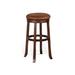 Sunny Designs Wood 30"H Swivel Bar Stool with Cushion Seat