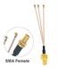 IPEX1 female to 1 x SMA female RG178 cable WIFI antenna extension jumper pigtail
