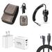 Travel Bundle for Boost Celero 5G 2024 Belt Holster Clip Carrying Pouch Case Screen Protector 40W Car Charger Power Adapter 3-Port Wall Charger USB C to USB C Cable (Brown)