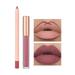 Melotizhi Matte Liquid Lipstick Long Lasting Waterproof Natural Lipgloss Lip Tint Stain Hook Line Lipstick Pen Foaming Pen Never Fading Lip Liner Lip Gloss 2 In 1 Box All In 1 Lasting Lip Gloss