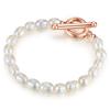 Lulu & Jane - Perlen-Armband Messing Süßwasser-Zuchtperle in Roségold Armbänder & Armreife 1 ct Damen (24.99 € / 1 ct)