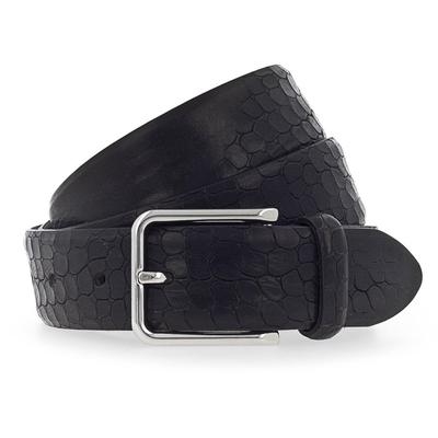 b.belt Gürtel Leder 90 cm Schwarz Damen Image