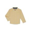 Wonder Nation Toddler Boys Woven Shirt with Long Sleeves Sizes 18M-5T