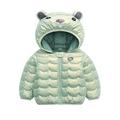 Unisex Baby Winter Jacket Down Cotton Windproof Warm Winter Coats Baby Boys Girls Down Jacket Winter Outwear Padded Windproof Coats Snow Outdoor Jackets 12 Months-4 Years