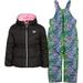 Pink Platinum Girls Snowsuit - 2 Piece Insulated Ski Jacket and Snow Bib (Size: 2T-4)