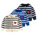 Godderr Pullover Sweatshirt Warm Crewneck Long Sleeve Tops for Infant Toddler Long Sleeve T-Shirt Knitted Fall Winter Clothes 9M-6Y