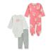 Carter s Baby Girls 3-Piece Pants Set Outfit - pink/multi 3 months (Newborn)