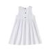 Fattazi Girl s Strap Solid Button Midi Sleeveless Summer Casual Sundress A Line Dress With Pockets For 6 Months To 5 Years Kids