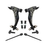 1997-1999 Mercury Tracer Front Control Arm Ball Joint Tie Rod and Sway Bar Link Kit - TRQ