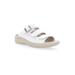 Women's Breezy Walker Slide Sandal by Propet in White Onyx (Size 8 1/2 2E)
